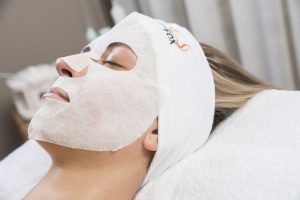 [n]fibrecare maska aplikovaná na pleti